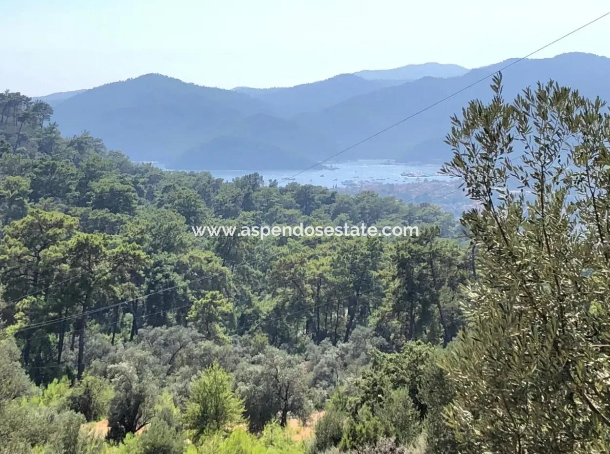 Göcek'de Satılık Arsa Göcekde Turizm İmarlı Deniz Manzaralı Satılık Arsa